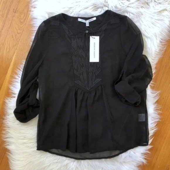 Collective Concepts Stitch Fix NWT Black Blouse - Picture 1 of 6